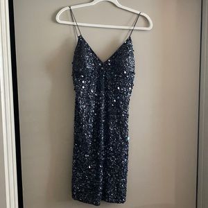 Adrianna papell cocktail dress sequin mini